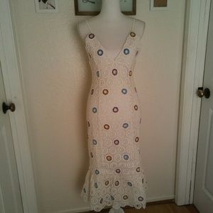 Embroidered Midi Dress